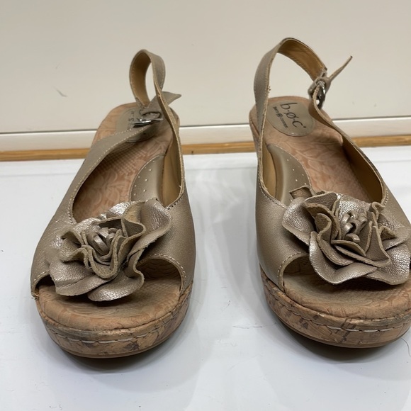 BOC Born Espadrilles Cork Wedge Heel Sandals size 10 - Picture 2 of 8